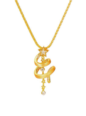 HOWEET流星圣诞树项链