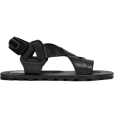 牛皮革平底凉鞋JILSANDER