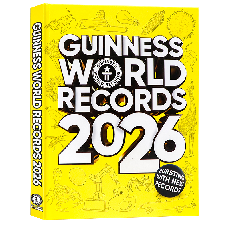 吉尼斯世界纪录大全2026版 英文原版  Guinness World Records 2026 精装儿童科普百科认知全书青少年课外英语读物探索世界
