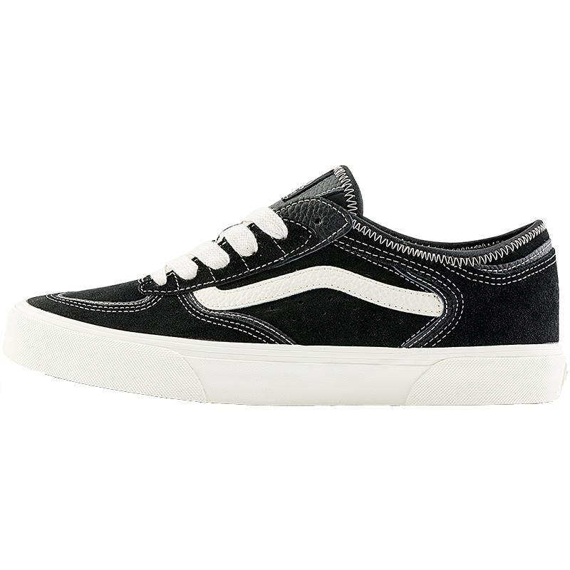 Vans范斯官方黑色复古回潮板鞋