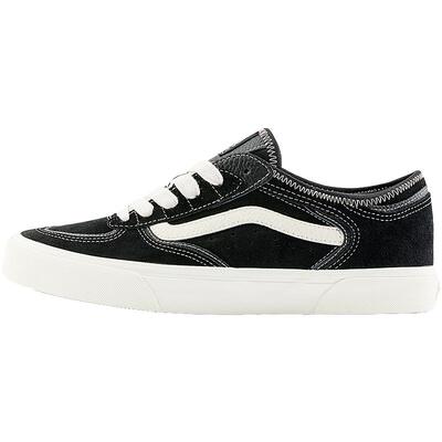 Vans范斯官方黑色复古回潮板鞋