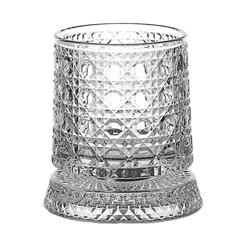 网红威士忌发光旋转酒杯高级感转转杯带灯洋酒玻璃杯会转的杯子