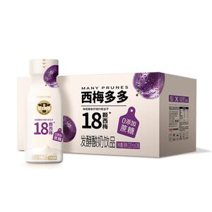 轻上西梅多多酸奶饮品0添加蔗糖口口淳酸奶饮品220ml*10瓶整箱装