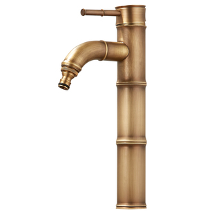 户外水龙头防冻庭院花园复古全铜洗手盆大理石洗衣池室外单冷龙头