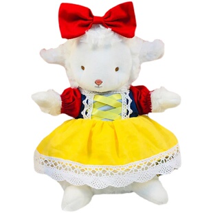 bunnies抖音小羊公仔玩偶衣服裙子礼盒套装小坐羊安抚毛绒玩具女