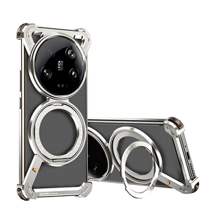 EARY适用小米15ultra手机壳金属无边框xiaomi15u高级感外壳14pro带磁吸支架超薄散热专用新款创意摄影保护套