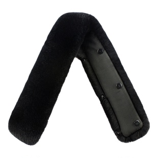 替换毛领真毛獭兔毛领子立领男士通用男款单独毛领子毛毛领子整皮