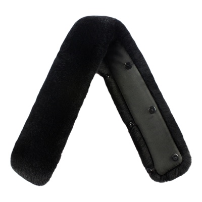 真毛獭兔毛领子立领男皮草毛领冬