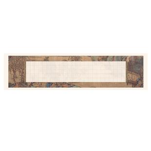 蜡染四尺对开瓦当对联复古印屏宣纸毛笔字书法半生半熟仿古空白作品宣纸篆书专用书法创作古风投稿国展篆刻