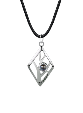 男士项链潮牌百搭纯银男生吊挂件