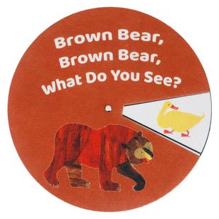 Brown Bear what do you see棕色的熊你在看什么毛毡转盘早教教具