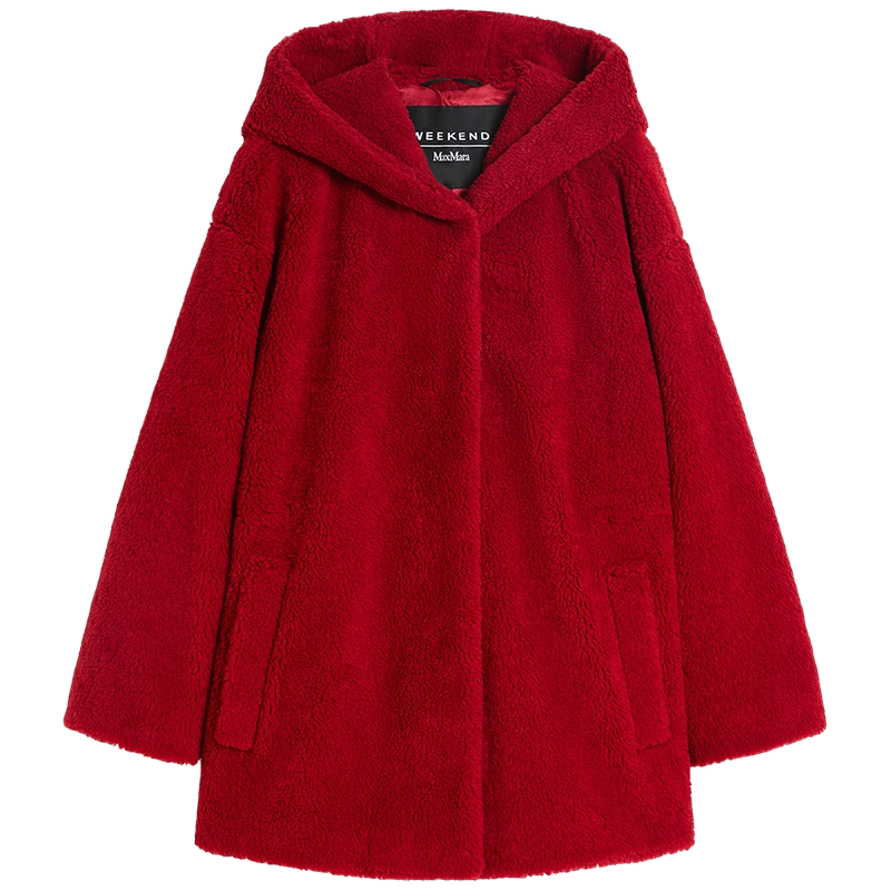 【春夏新降】Weekend MaxMara 26女装泰迪款连帽大衣5081066106