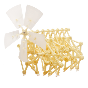 科学实验风力仿生兽 科技小制作diy手工发明风能动力机械兽机器人