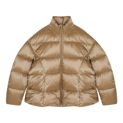 JNBY/江南布衣秋冬羽绒服中长款亮面休闲简约通勤宽松立领长袖女