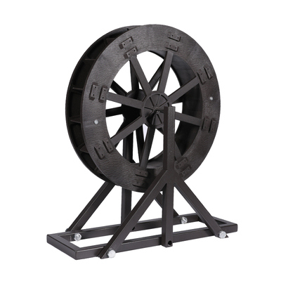 水轮喷泉摆件鱼缸假山塑料造景