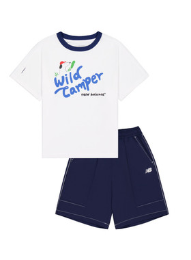 【凉感 防泼水】Newbalance 官方童装 4-14岁儿童夏季两件套套装