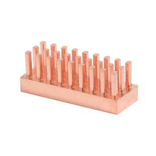 静音路由器针柱服务器芯片全纯铜散热片diy小型被动铜散热器定制