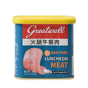 长城牌火腿午餐肉罐头即食火锅泡面三明治伴侣下饭菜应急速食食品