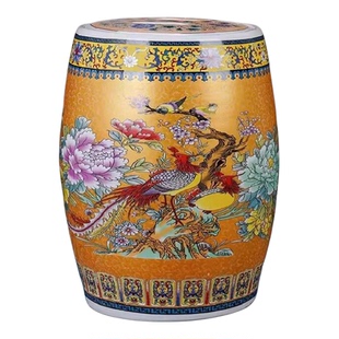 景德镇中式陶瓷米缸复古大米桶带盖50斤装储米罐家用密封防潮面缸