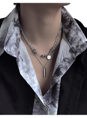 项链男款男潮挂饰男士高级感吊坠