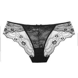 3条98元女士低腰性感蕾丝内裤女夏季纯棉抗菌裆透气三角裤少女