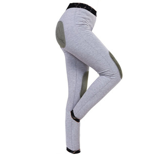 红柳608羊毛裤女四层加厚宽松棉裤高腰深档护膝保暖裤老大码中年