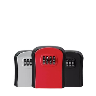 装修钥匙密码盒工地猫眼钥匙盒大门壁挂式收纳密码锁金属防盗隐藏