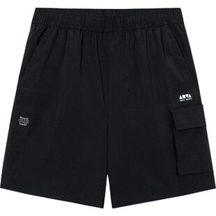 安踏潮流复古梭织短裤男女夏季工装休闲百搭五分裤172538501