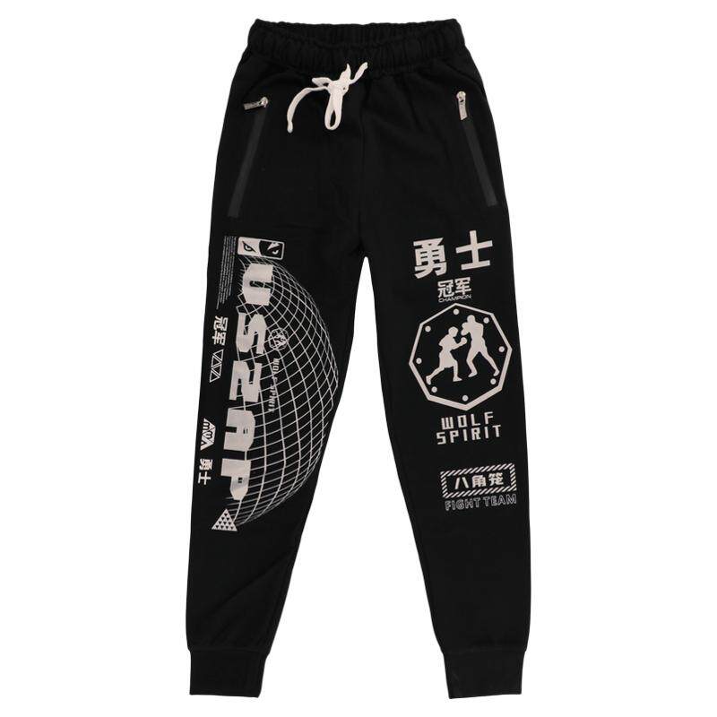 VSZAP美式字母印花束脚卫裤男