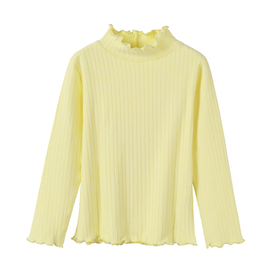 儿童半高领打底衫女童春秋装2025秋冬款儿童洋气内搭上衣宝宝秋衣