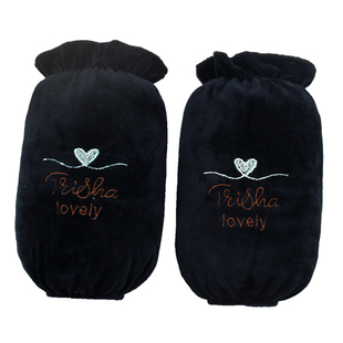 女袖套短款冬天防污可爱套袖头学成成人办公作业家务防脏绒护袖套