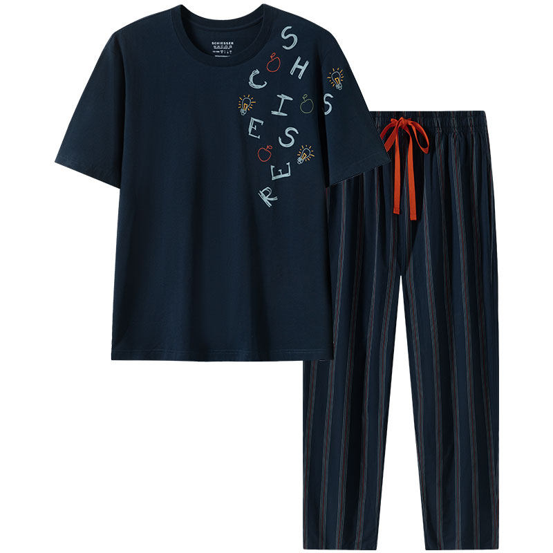 舒雅男士纯棉家居服套装