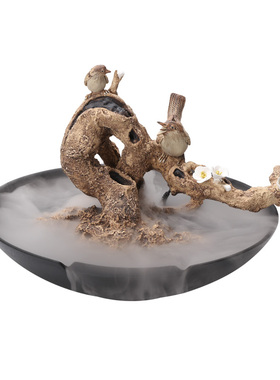 万仟堂流水器家居喜上梅梢摆件