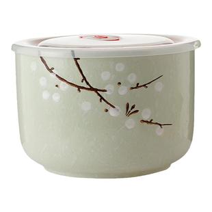 原味主义带盖陶瓷碗 泡面杯便当带饭日式约6英寸厨房家居有盖密封