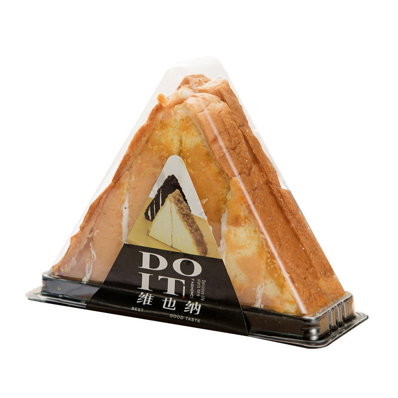 雪山蛋糕包装盒意大利维也纳黑森林三角形吸塑透明三明治面包盒子
