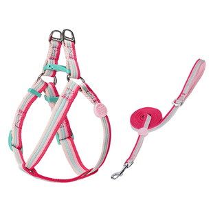 Touchdog它它艺术家狗狗牵引绳中小型犬背带遛狗胸背绳比熊狗链