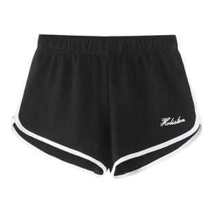 Hollister小海鸥夏季松紧运动裤纯欲风系带短裤女子透气休闲裤潮