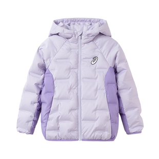 亚瑟士童装25年冬季中大童短款羽绒服男女儿童轻量保暖外套防水