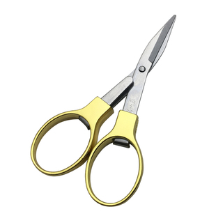 张小泉不锈钢双圈折叠剪刀 旅行小剪刀 伸缩便携钓鱼小剪刀指甲剪