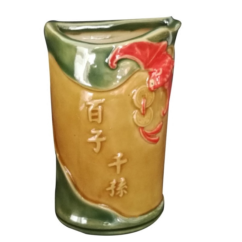 陶瓷百子千孙挂壁水培墙饰礼品
