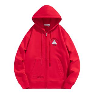 【田嘉瑞|孙伊涵同款】VWL刺绣连帽开衫卫衣春秋男女同款上衣