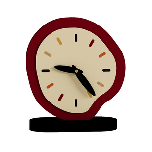 客厅小时钟表摆台式学生儿童简约迷你创意高级感网红桌面装饰摆件