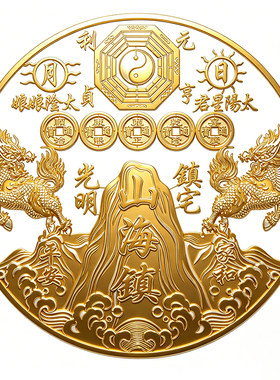 【师傅祈愿正品】双麒麟山海镇贴