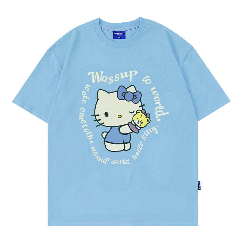 WASSUP凯蒂猫卡通短袖T恤女夏