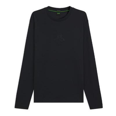 【100%棉】BOSS博斯 冬款高尔夫风艺术图案棉质双面布T恤