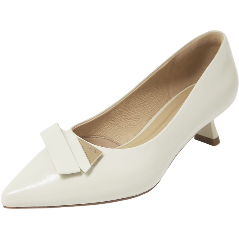 康莉商场同款高跟鞋女2025春季新款羊皮气质尖头时尚百搭浅口单鞋