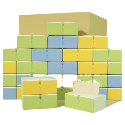 原生竹浆抽纸四层加厚竹本无染