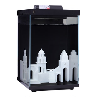 适用小米二2代鱼缸造景一体式城堡楼梯装饰摆件创意纪念碑谷套装