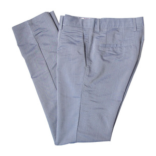 利奥纳多LEONARDO老人头春夏季男装灰蓝色网纹直筒商务休闲裤1218