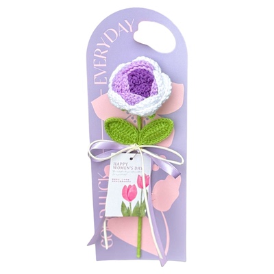 女神节手工针织毛线花束生日礼物